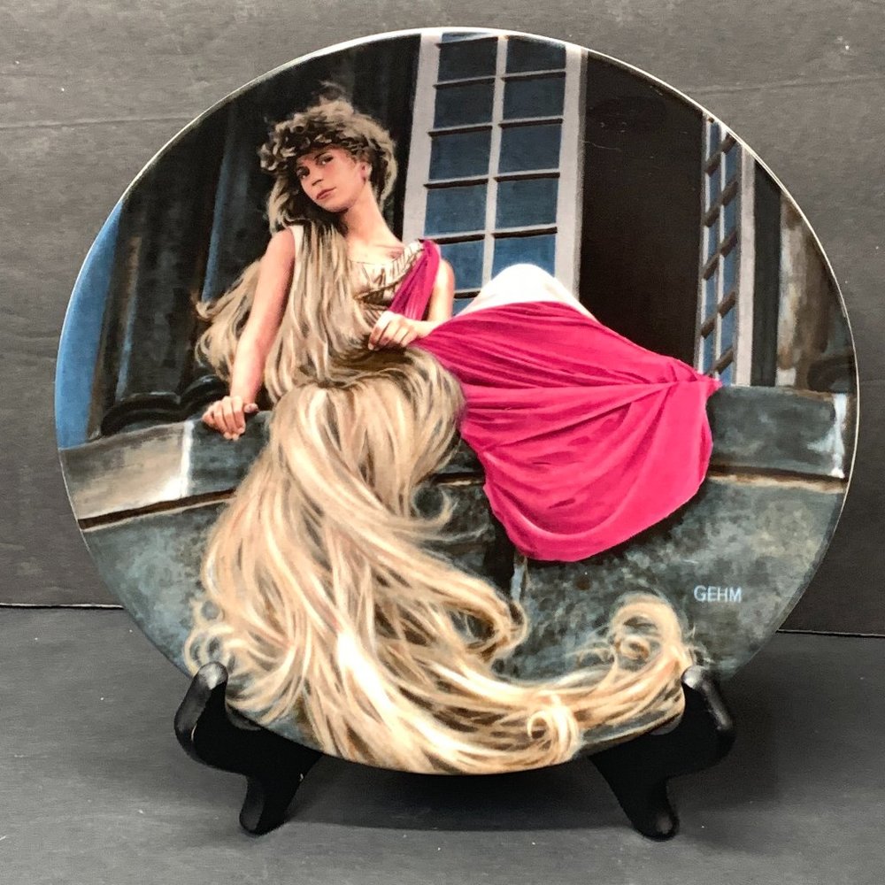 Charles Gehm Collector Plate "Rapunzel" Grimm's Fairy Tales Collection